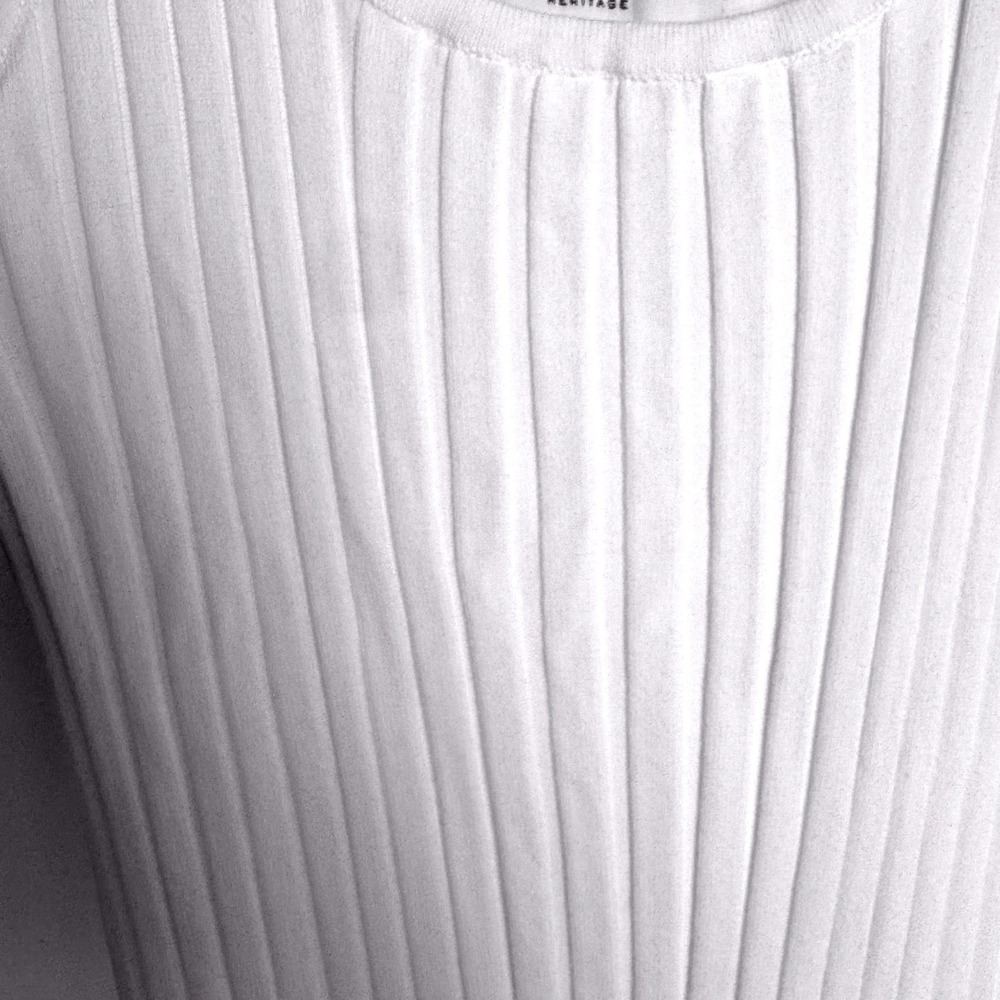 White Ribbed Knit Maternity Maxi Dress Sleeveless Scoop Neck Bodycon Tank Dress - Picture 11 of 12